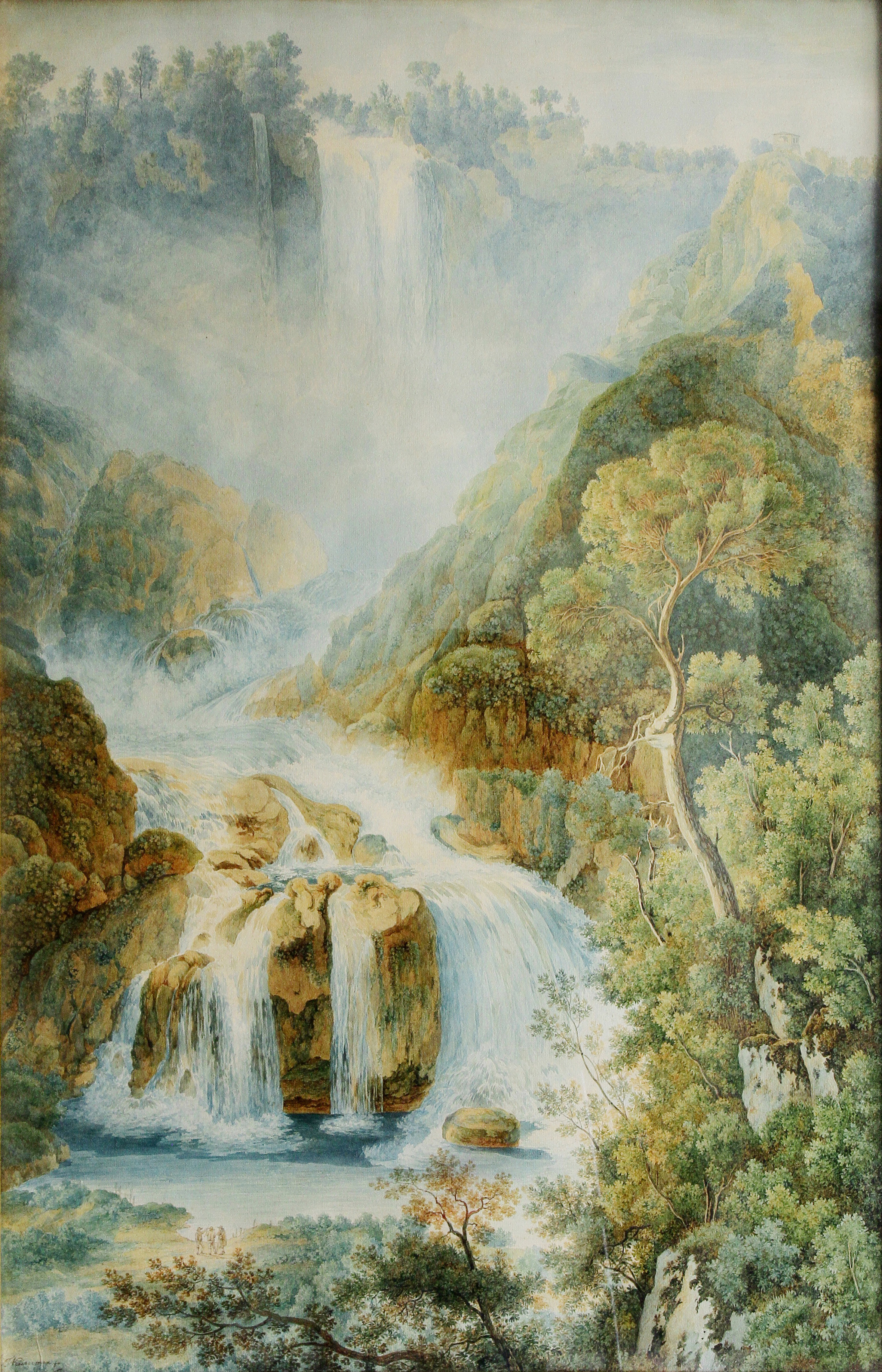 Francois Keiserman<br>La cascata delle Marmore<br>fine XVIII secolo