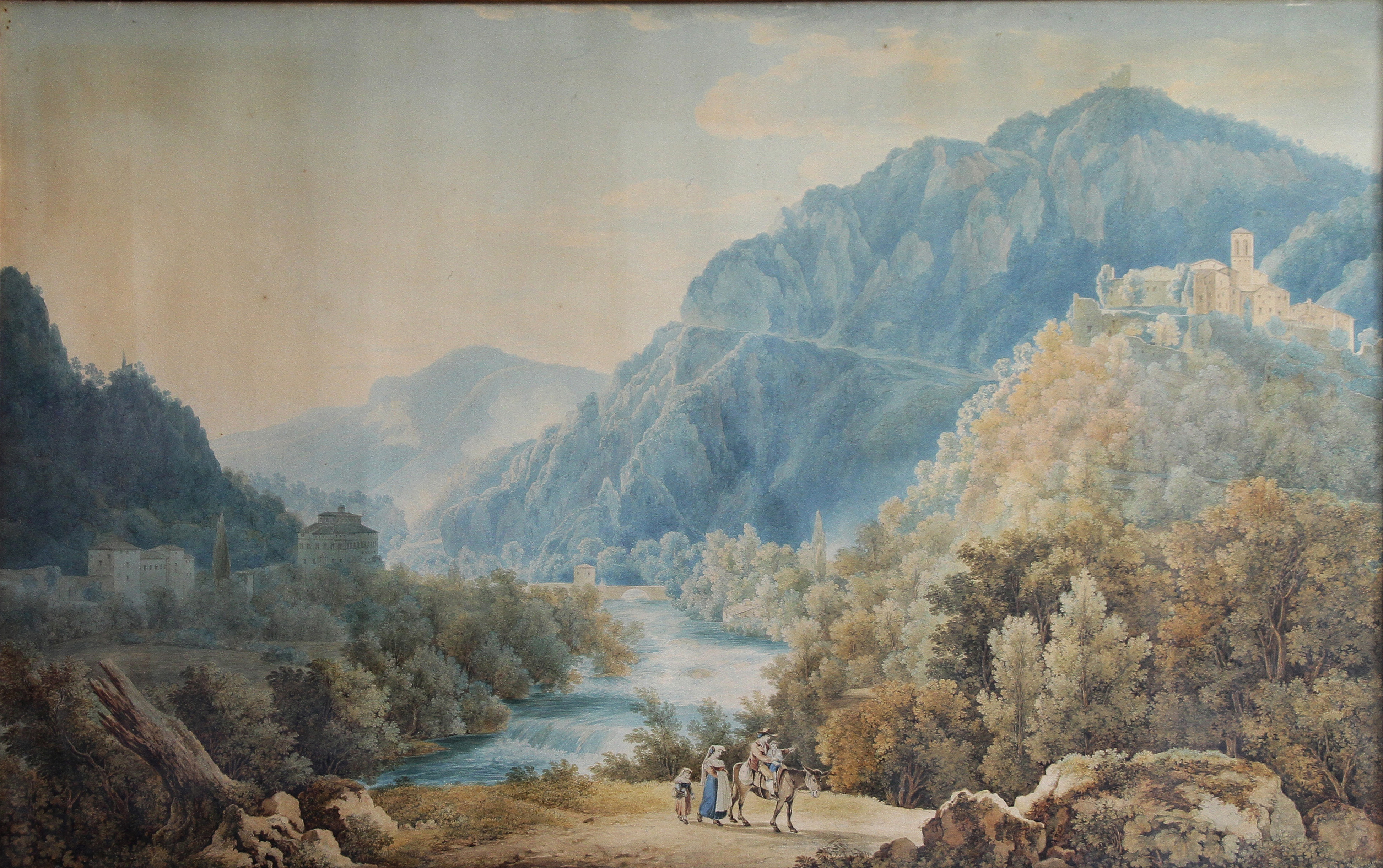 Francois Keiserman<br>Papigno e la valle di Terni<br>1820