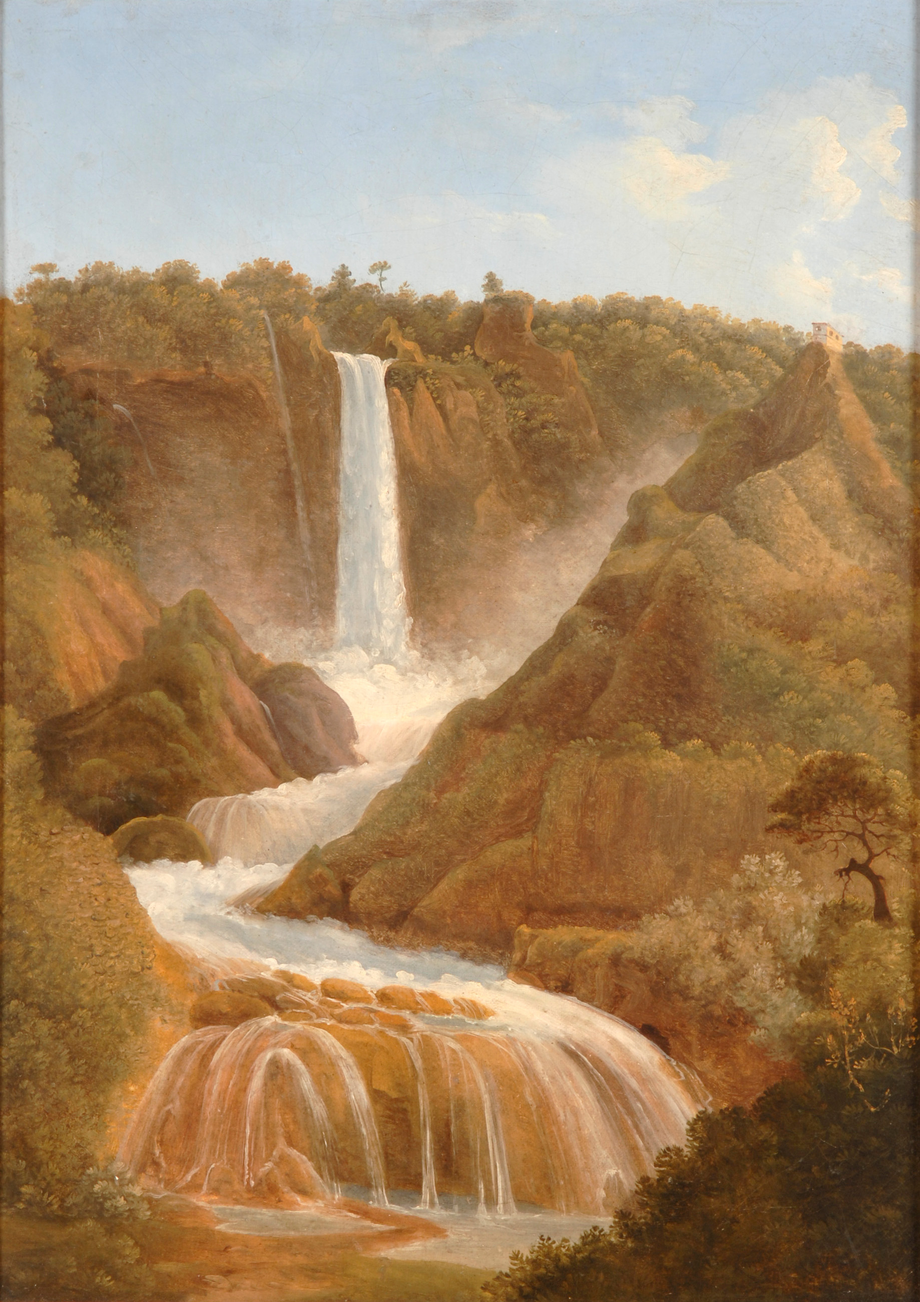La cascata delle Marmore<br>fine XVIII-XIX secolo